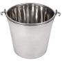 Lindys stainless steel pail, 6 quarts, Silver