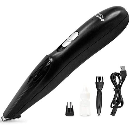 Downtown Pet Supply Professional Dog Cat Precision Paw Fur Trimmer, Low-Noise Cordless Pet Hair Grooming Electric Clippers for Small, Medium, and Large Breeds