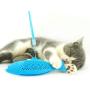 meocute Simulation Silicone Fish Shape Cat Toothbrush Toys,Durable Non Toxic Cat Toothbrush Cat Teeth Cleaning Toy Pet Cat Chew Toy with Catnip