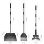 Balhvit Dog Pooper Scooper, Adjustable Long Handle Metal Tray, Rake and Spade Poop Scoop, Ergonomic Length, Strong and Sturdy, Pet Waste Removal for Large Dogs and Pets, Great for Lawns & Gravel Balhvit Dog Pooper Scooper, Adjustable Long Handle Metal Tray, Rake and Spade Poop Scoop, Ergonomic Length, Strong and Sturdy, Pet Waste Removal for Large Dogs and Pets, Great for Lawns & Gravel