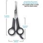 Pets First Pet Grooming Scissors - Body & Facial Trimmer, Stainless Steel Blades - Round Tip Shears for Long, Medium, Short, Thick, Wiry, Curly Hair - Lightweight Cutter for Dogs & Cats - Set of 2