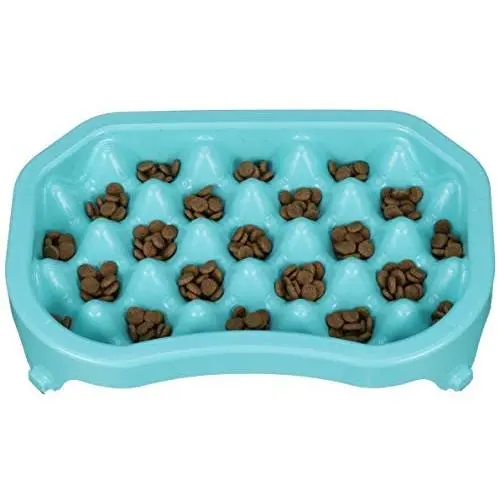 Neater Pet Brands - Neater Slow Feeder - Fun, Healthy, Stress Free Dog Bowl Helps Stop Bloat Prevents Obesity Improves Digestion (2.5 Cup, 6 Cup, Double Diner/w Water Bowl) Neater Pet Brands - Neater Slow Feeder - Fun, Healthy, Stress Free Dog Bowl Helps Stop Bloat Prevents Obesity Improves Digestion (2.5 Cup, 6 Cup, Double Diner/w Water Bowl)