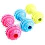 Chenyouwen Pet Toys Great Pet TPR Bite-Resistant Toys Safe Non-Toxic Dumbbells Molar Toys(Yellow) (Color : Yellow)