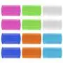 AUEAR, 12 Pack Pet Flea Lice Combs Double Sided Fine Tooth Dogs Cats Grooming Combs Remove Float Hair Tear Marks Tick Removal Tool (6 Colors)