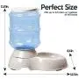 Zone Tech Self-Dispensing Pet Feeder - Premium Quality Durable Self-Dispensing Gravity 1 Gallon Pet Feeder Zone Tech Self-Dispensing Pet Feeder - Premium Quality Durable Self-Dispensing Gravity 1 Gallon Pet Feeder