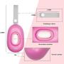 YUCHIYA Disposable Bags Dispenser with Silicon Belt Dog Poop Waste Bags Holder with 1 Roll White Strawberry Scented Bags for Holding Trash Pet Poo Doo (Pink)