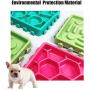 PetsBark 4 Pack Dog Bowl Slow Feeder Peanut Butter Lick Mat, No Chocking Feeding Bowl for Cats, Dogs and Other Pets, Lick Plate and Treats Slow Feed Bowl Can be Assembled or Disassembled