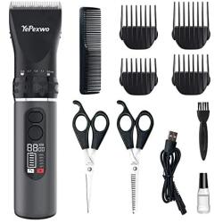 YePexwo Dog Clippers, Professional Heavy Duty Dog Grooming Clipper Set 3-Speed Low Noise Rechargeable Cordless Pet Grooming Tools for Dogs Cats and Other Pets