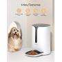 Faroro 7L Automatic Cat Feeder Dog and Cat Food Dispenser with Programmable Timer, Portion Control and Distribution Alarms for 4 Meals Per Day