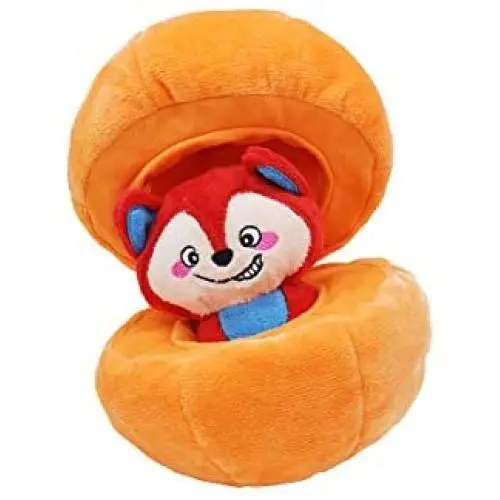HugSmart Pet -Fruity Critterz | Squeaky Hide and Seek Plush Dog Toys | 2-in -1 Cute Interactive Plush Puzzle Toys for Small Medium Dogs (Pumpkin Hiding Fox) HugSmart Pet -Fruity Critterz | Squeaky Hide and Seek Plush Dog Toys | 2-in -1 Cute Interactive Plush Puzzle Toys for Small Medium Dogs (Pumpkin Hiding Fox)