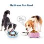 WHIPPY Slow Feeder Dog Bowl, Upgrade Non Slip Puzzle Bowl Slow Feeding Interactive Bloat Stop Dog Bowls for Healthy Eating