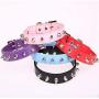 Chenyouwen Pet Toys Great Cat Dog Rivet Collar Pet Accessory Collar, Size: S(Purple) (Color : Blue)