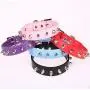 Pet Toys Great Cat Dog Rivet Collar Pet Accessory Collar, Size: S(Purple) (Color : Red)