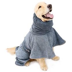 NACOCO Dog Bathrobe Towel Microfiber Pet Drying Robes Moisture Absorbing Towels Coat for Dog and Cat