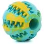 DreamPet Dog Toy Ball, Non-Toxic Bite-Resistant Natural Elastic Rubber Ball ,Pet Food Treatment Feeders, Chewing Teeth Cleaning Balls Exercise Games IQ Training Balls 2Color