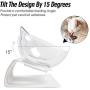 TENGTUNG Elevated Cat Bowls Pet Food Water Bowls with Raised Stand 15°Tilted Raised Pet Feeder Bowl Easy to Clean Perfect for Cats and Small Dogs