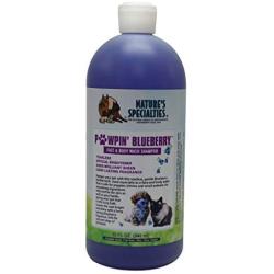 Natures Specialties Puppy Friendly Dog Shampoo for Pets, Concentrate 16:1, Made in USA, Pawpin Blueberry, 32oz