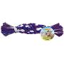 Ruffin It Fetch N Floss Squeak Rope Toy, Large, Orange/Purple/Red