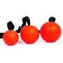 XIHONGSHIR Dog Rubber Balls Chew Toy, Dog Toy Balls with Rope, Pet Healthy and IQ Balls, Environmental Soft Rubber Non Toxic, Teeth Cleaning, Purple (2 Pack),Red,5cm