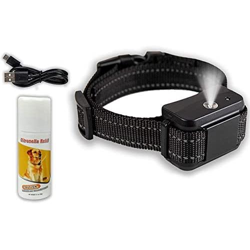 Downtown Pet Supply Rechargeable Citronella Anti-Bark No Shock Safe & Humane No Barking Water Resistant Dog Training Collar for Small, Medium, and Large Pets (with or Without Citronella Canister)