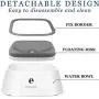 QUXIANG Dog Water Bowl Dog Bowl Slow Water Feeder No-Spill Pet Water Bowl 35oz (1L) Splash Proof Anti Spill Slow Feeder Dish Vehicle Carried Dog Water Bowl for Dogs/Cats/Pets