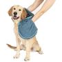 The Original Dirty Dog Shammy Ultra Absorbent Microfiber Quick Drying Towel with Hand Pockets for Wet Dog Handling and Grip is Perfect for Bath, Rain, Beach – Machine Washable