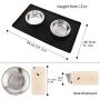 Guardians Dog Bowls with Mat, Stainless Steel Dog Food Bowls, No Spill Non-Skid Silicone Mat Pet Feeder Bowl for Medium Animals