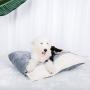 Susupet Pet Dog Bed | Orthopedic Round Cuddle Nest Snuggery Burrow Blanket Pet Bed w/Removable Cover for Dogs & Cats - Available in Multiple Colors & Styles
