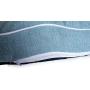 Armarkat Model D08A Medium Bolstered Pet Bed Cushion with Poly Fill Cushion, Soothing Blue
