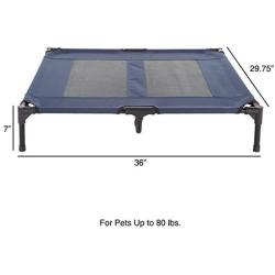 Elevated Pet Bed-Portable Raised Cot-Style Bed W/Non-Slip Feet Variety