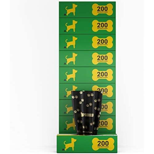 Dog Waste Station Bags - 10 Roll Set of Premium Pet Waste Station Bags, 2000 Extra Thick and Strong Dog Waste Bags, Guaranteed Leak-Proof - 9 x 13 Unscented Dog Poop Bags Dog Waste Station Bags - 10 Roll Set of Premium Pet Waste Station Bags, 2000 Extra Thick and Strong Dog Waste Bags, Guaranteed Leak-Proof - 9 x 13 Unscented Dog Poop Bags