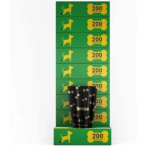 Dog Waste Station Bags - 10 Roll Set of Premium Pet Waste Station Bags, 2000 Extra Thick and Strong Dog Waste Bags, Guaranteed Leak-Proof - 9 x 13 Unscented Dog Poop Bags
