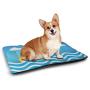 Rubber Duck Patterned Pet Pad Fun Baby Duckies Circle Artsy Pattern Kids Bath Toys Bubbles Animal Print pet Bed Warmer Pink and Yellow