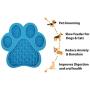 Lick Mat for Dogs | Slow Feeder | Dog Lick Mat for Anxiety | Dog Lick Pad for Treats & Grooming | Use in Shower and Bath with Super Suction Cup Holds on Wall and Floor | Great for Pet Training