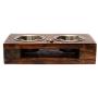 Boston Terrier, Boston Bull, American Gentlemen, a Dogs Bowl with a Relief from ArtDog