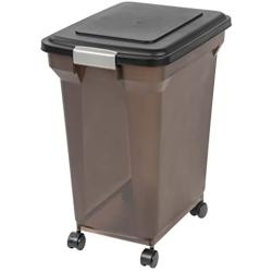 IRIS Premium Airtight Pet Food Storage Container, Smoke