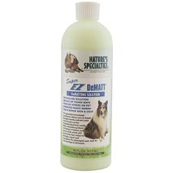 Natures Specialties Super EZ Dematt Dog Conditioner for Pets, Puppies Kittens, Skin Repair Dilutes 12:1 Made in USA Non-Toxic