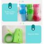 None branded 2 in 1 Dog Paw Washing Cup, Portable Dog Foot Pet Paw Washer/Cleaner with Top Brush and Inside Bristles for Muddy Paws