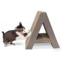 K&H PET Products Kitty Tippy Scratch n Track Cardboard Cat Scratcher Interactive Toy