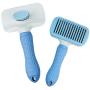 None branded Dog Cat Hair Brush Pet Grooming Comb Tools One Click Hair Removal Self Cleaning Slicker Brush for Shedding Grooming