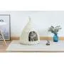 PawsMark Natural Willow Pet Sleeping Bed, Cave, Basket for Dog or Cats with Cushion, White (QI003681) PawsMark Natural Willow Pet Sleeping Bed, Cave, Basket for Dog or Cats with Cushion, White (QI003681)