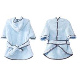 MHCT Dog Bathrobe Soft Warm Dog Pajamas with Double-Sided Adjustable Coral Fleece Dog Drying Towel Robe Pet Clothes for Large,Medium,Small Dogs