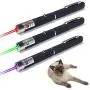Quoiron Green Purple Red Cat Toys for Kitten Dogs 3Pcs, Interactive Kitten Toys,Pet Toy,Easy to Carry Tease Cat Sticks