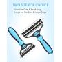 MalsiPree Pet Grooming Brush for Dogs/Cats, 2 in 1 Deshedding Tool& Dematting Undercoat Rake for Mats& Tangles Removing, Reduces Shedding by up to 95%, Great for Short to Long Hair Small Large Breeds