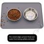 AOII Original Silicone Pet Feeding Mat, BPA Free, Easy Clean, Dishwasher Safe, Waterproof, Pets Placemat Tray Mats to Stop Dog and Food Spills and Water Bowl Messes on Floor 16.5'' x 11.8'' AOII Original Silicone Pet Feeding Mat, BPA Free, Easy Clean, Dishwasher Safe, Waterproof, Pets Placemat Tray Mats to Stop Dog and Food Spills and Water Bowl Messes on Floor 16.5'' x 11.8''