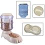 kathson Automatic Cats Dogs Feeding Food Dispenser Natural Gravity Feeding Supplies for Kitten Puppy Large Small and Medium-Sized Pet Feeding,1 Gallon