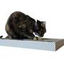 3CatS Cat Toy and Scratcher with Jingle Balls in Track - Cardboard Cat Scratching Box