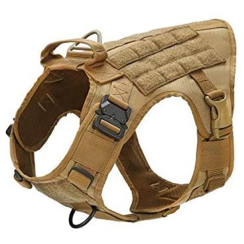 Tactical Dog Vest with Handle Molle Service K9 Harness