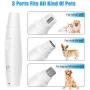 UPSKY Dog Nail Grinder Electric Cat Nail Trimmer Rechargeable Pet Nail Clippers, Gentle Painless Dog Paw Nail File Claw Care for Small Medium Large Dogs Cats
