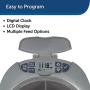 PetSafe Six Meal Pet Feeder, Automatic Cat and Dog Food Dispenser, Programmable Digital Clock with Sleep Mode Function, 6 Cups Total Capacity, Easy to Clean and Tamper-Resistant Design